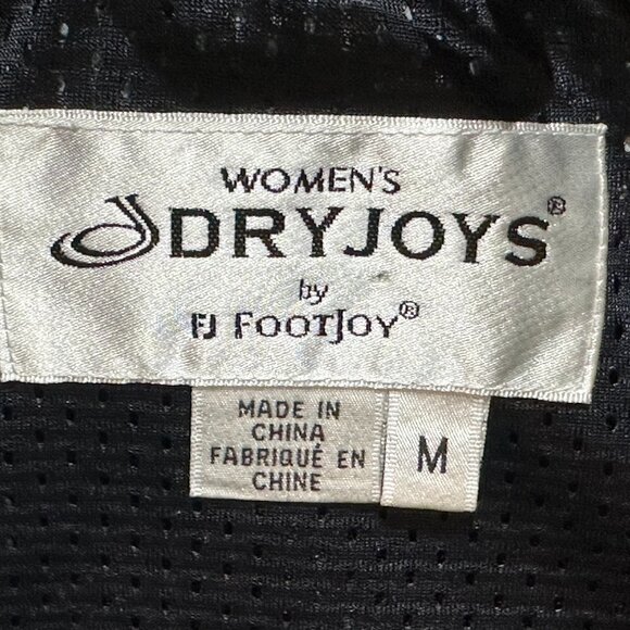Women's DryJoys by FootJoy Vented Navy‎ Rain Jacket Size Medium Golf Windbreaker - Picture 8 of 10